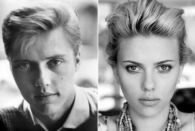 Christopher Walken and Scarlett Johansson