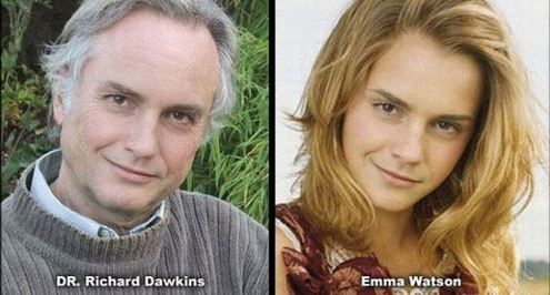 Dr Richard Dawkins and Emma Watson