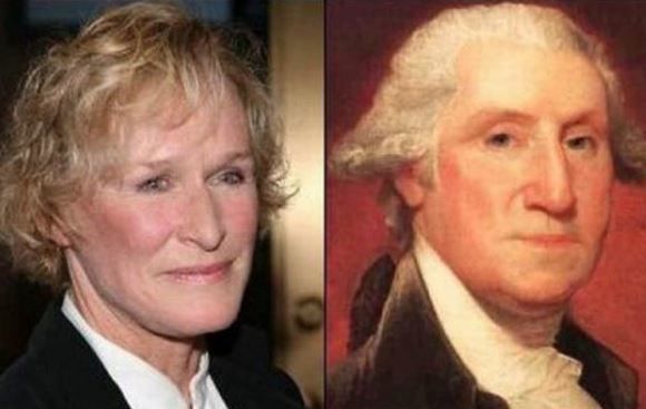 Glenn Close and George Washington