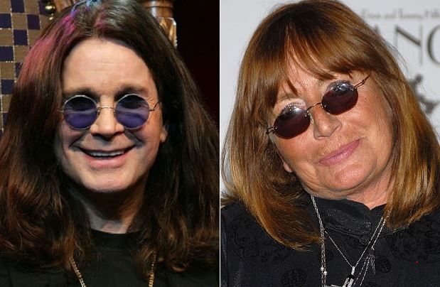 Ozzy Osbourne and Penny Marshall